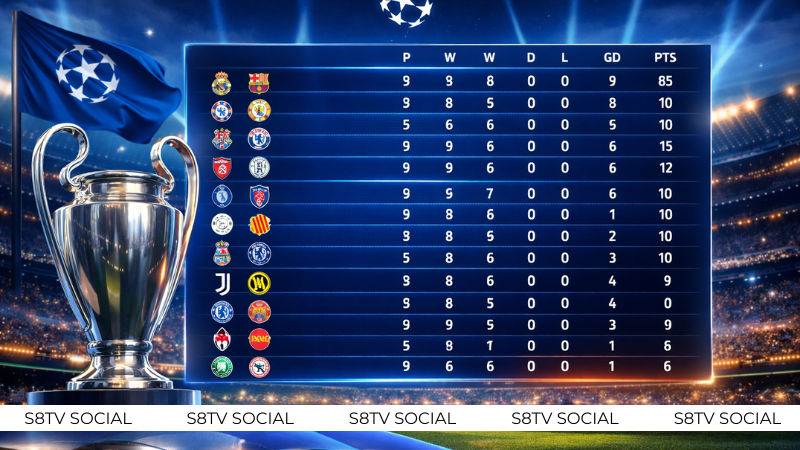 Bảng Xếp Hạng Giải Đấu Cúp – Quốc Tế